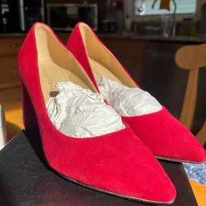 Marc Fisher Suede Red shoes